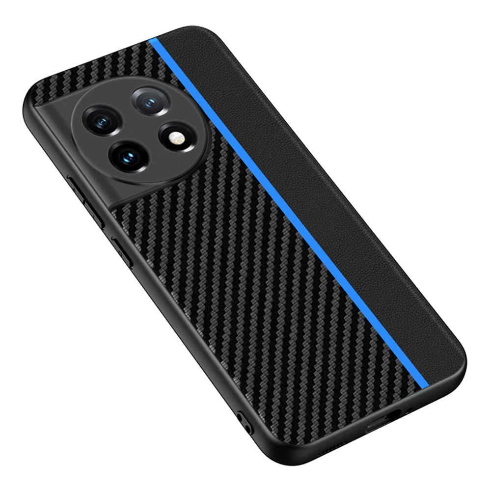 For OnePlus 11 5G PU Leather Coated TPU Case Ultra Slim Carbon Fiber Texture Anti-scratch Phone Cover For OnePlus 11 5G PU Leather Coated TPU Case Ultra Slim Carbon Fiber Texture Anti-scratch Phone Cover